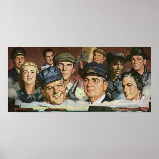 Zakelijke bezettingen,  patriottisch patriottisme poster (Voorkant)