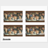 Zakelijke bezettingen, patriottisch patriottisme rechthoekige sticker (Vel)