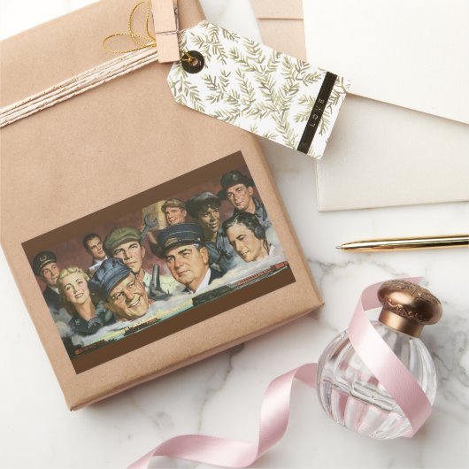 Zakelijke bezettingen, patriottisch patriottisme rechthoekige sticker (Geschenken)