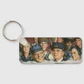 Zakelijke bezettingen,  patriottisch patriottisme sleutelhanger (Achterkant)