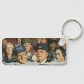 Zakelijke bezettingen,  patriottisch patriottisme sleutelhanger (Voorkant)