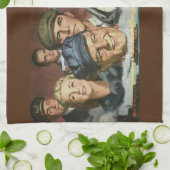 Zakelijke bezettingen,  patriottisch patriottisme theedoek (Gevouwen)