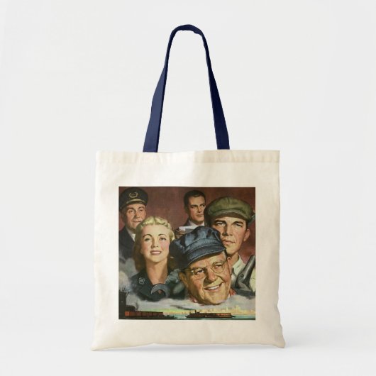 Zakelijke bezettingen, patriottisch patriottisme tote bag (Voorkant)