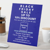 Zakelijke Black Friday Sale op blauwe sokkelbord Reclamebord Met Voetstuk (Insitu)