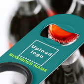 Zakelijke Blauwgroen Sleutelhanger en bottenopener Mini Flessenopener