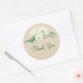 Zakelijke Bloemen Dank u Stickers (Envelop)