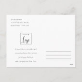 Zakelijke Blush Christmas Wreath Corporate Logo Feestdagenkaart (Achterkant)