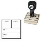 Zakelijke boekhouding Creditering Aangepaste Stemp Rubberstempel (Gestempeld)