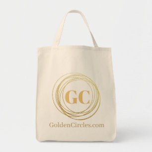 Zakelijke boodschappentas - Gouden Cirkels Tote Bag