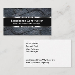 Zakelijke Bouw Thema Visitekaartjes