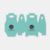 Zakelijke branding Aanpasbare verse mintgroene kle Bedankdoosjes (Uitgevouwen)