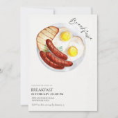 Zakelijke breakfast meeting chic  kaart (Voorkant)