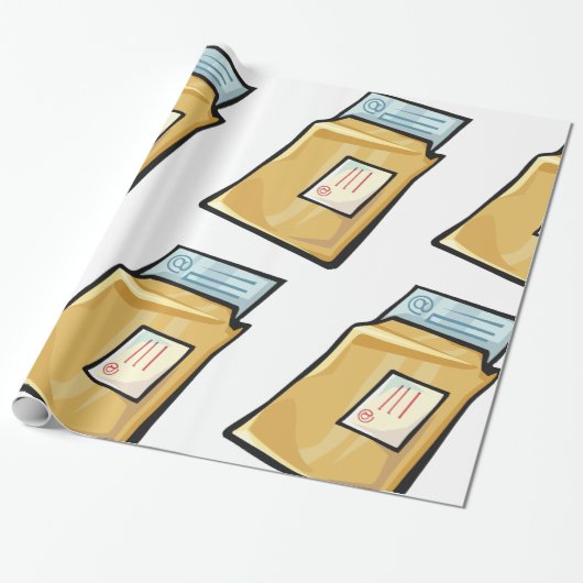 Zakelijke brief cadeaupapier (Uitgerold)