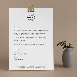Zakelijke brief | Logo Merk Gebrandmerkte Briefhoo Briefhoofd