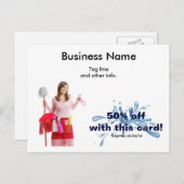 Zakelijke briefkaart reinigen (Voorkant / Achterkant)