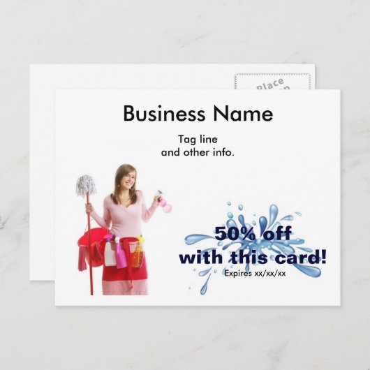 Zakelijke briefkaart reinigen (Voorkant / Achterkant)