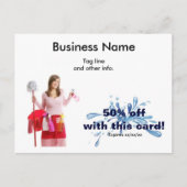 Zakelijke briefkaart reinigen (Voorkant)