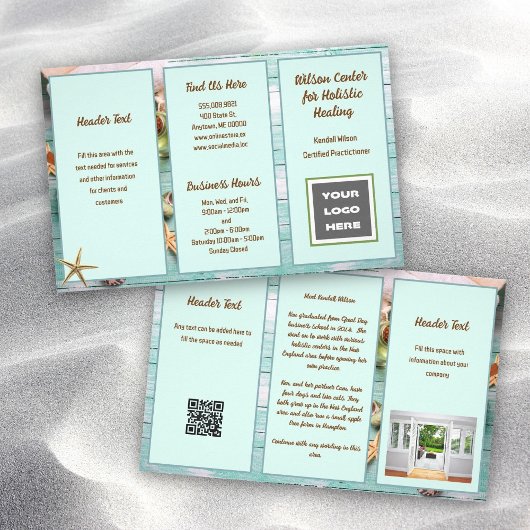 Zakelijke brochure Holistic Blue Wood Spa