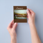 Zakelijke brochure voor bakken en banketbakken (Hand)