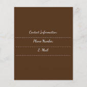 Zakelijke brochure voor bakken en banketbakken (Achterkant)