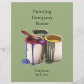 Zakelijke brochure voor de verfcontractant (Voorkant)