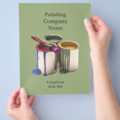 Zakelijke brochure voor de verfcontractant (Hand)
