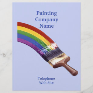 Zakelijke brochure voor de verfcontractant