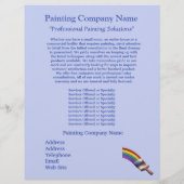 Zakelijke brochure voor de verfcontractant (Achterkant)