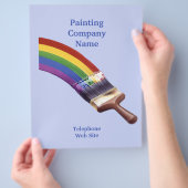 Zakelijke brochure voor de verfcontractant (Hand)