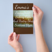 Zakelijke brochure voor koekjes en gebak (Hand)