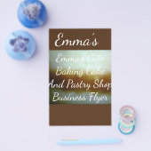 Zakelijke brochure voor koekjes en gebak (Enkel)