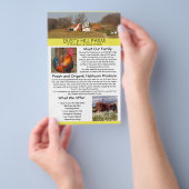 Zakelijke brochure voor standaard boerderij met fo (Hand)