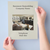 Zakelijke brochure voor verwijderen van kelder (Hand)