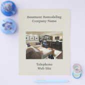 Zakelijke brochure voor verwijderen van kelder (Enkel)