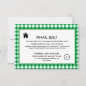 Zakelijke buffelcontroles van Real Estate Broker A Bedankkaart (Voorkant)