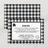 Zakelijke buffelcontroles van Real Estate Broker A Bedankkaart (Voorkant / Achterkant)