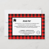 Zakelijke buffelcontroles van Real Estate Broker A Bedankkaart (Voorkant)