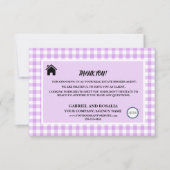 Zakelijke buffels van Real Estate Broker Agent Con Bedankkaart (Voorkant)