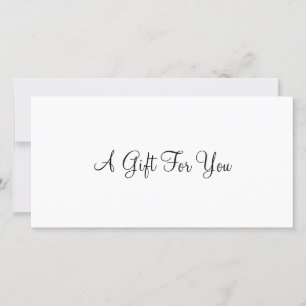 Zakelijke Cadeaubon Eenvoudig Script