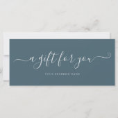 Zakelijke cadeaubon Elegant Eenvoudig (Voorkant)