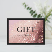 ZAKELIJKE CADEAUBON | GLITTER | (Staand voorkant)