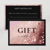 ZAKELIJKE CADEAUBON | GLITTER | (Voorkant / Achterkant)