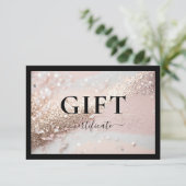 ZAKELIJKE CADEAUBON | GLITTER | (Staand voorkant)