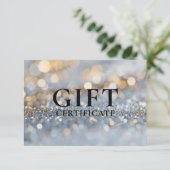 ZAKELIJKE CADEAUBON | GLITTER | (Staand voorkant)