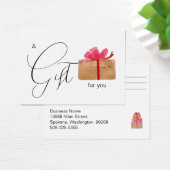 Zakelijke cadeaubon Kerstmis Visitekaartje (Bureau)