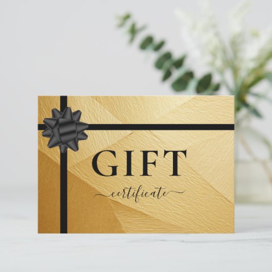 ZAKELIJKE CADEAUBON | Lint | Goud (Staand voorkant)