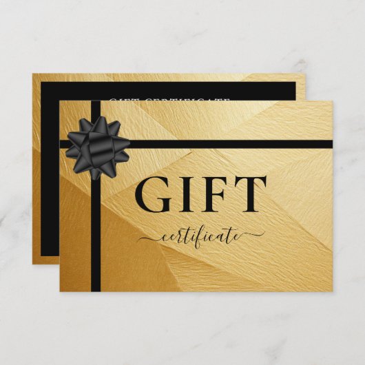 ZAKELIJKE CADEAUBON | Lint | Goud (Voorkant / Achterkant)