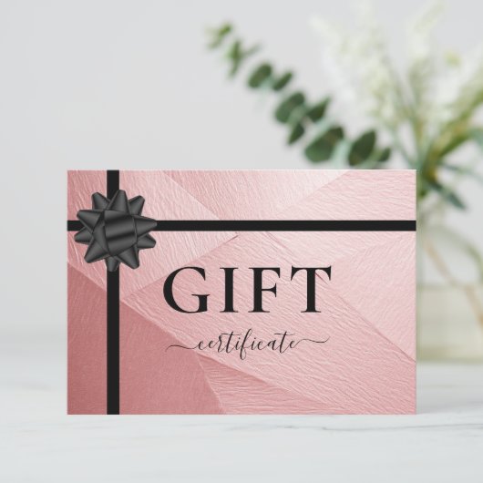 ZAKELIJKE CADEAUBON | Lint | Lichtroze (Staand voorkant)