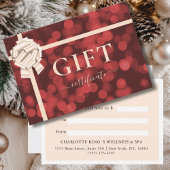 ZAKELIJKE CADEAUBON | Lint | rode glitter