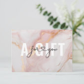 ZAKELIJKE CADEAUBON | MARMEREN GOUDEN BLUSH (Staand voorkant)